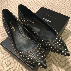 Saint Laurent Studded Flat